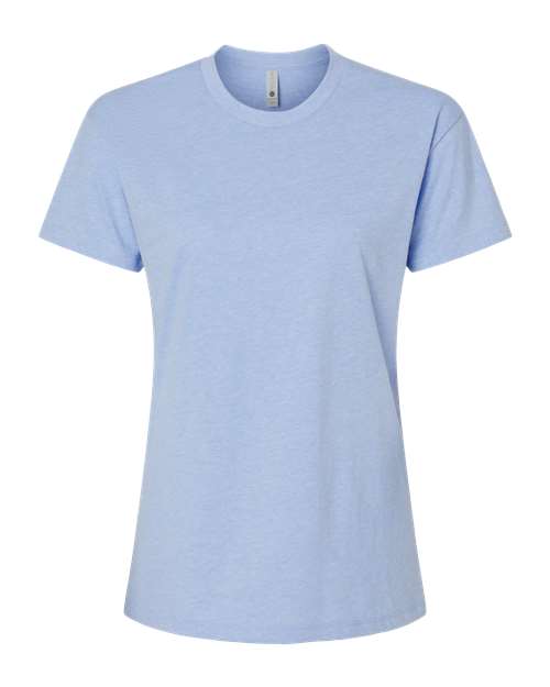 Women's CVC Relaxed T-Shirt - Front - B03718252 - Heather Columbia Blue