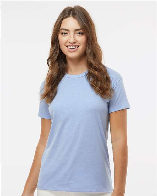 Women's CVC Relaxed T-Shirt - OnModelFront - B03718252 - Heather Columbia Blue