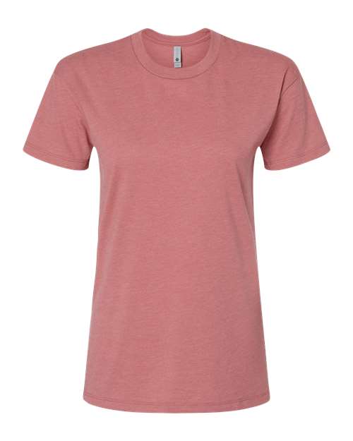 Women's CVC Relaxed T-Shirt - Front - B03718302 - Heather Mauve
