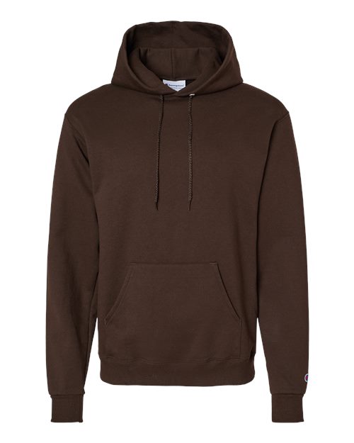 Powerblend® Hooded Sweatshirt - Front - B22884563 - Chocolate Brown