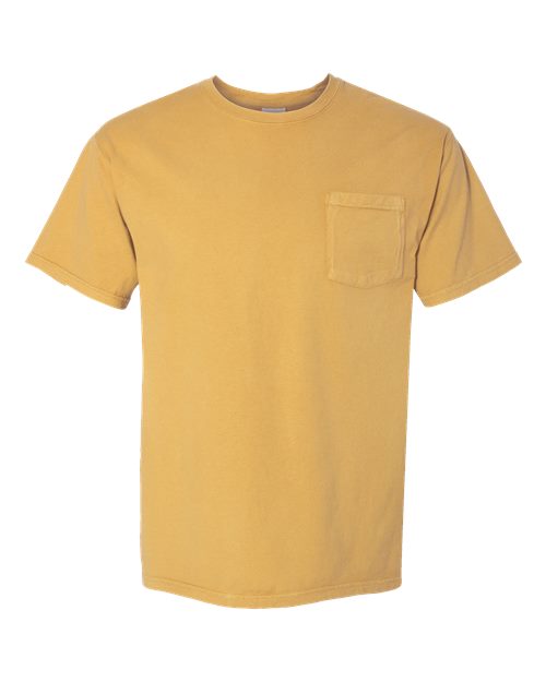 Garment-Dyed Pocket T-Shirt - Front - B35200143 - Artisan Gold