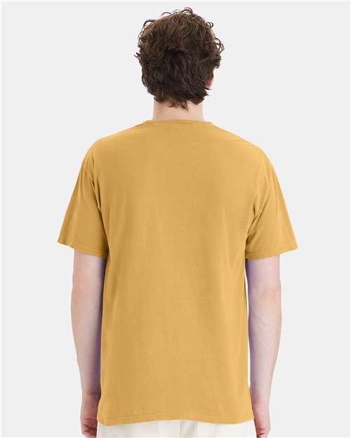 Garment-Dyed Pocket T-Shirt - OnModelBack - B35200143 - Artisan Gold