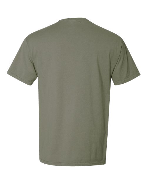 Garment-Dyed Pocket T-Shirt - Back - B35200773 - Faded Fatigue