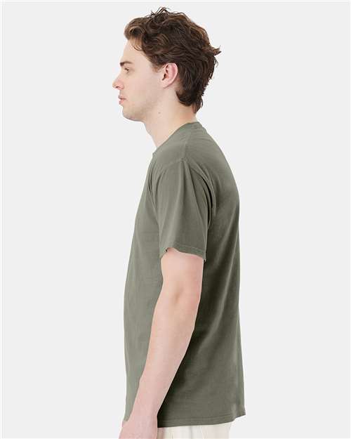 Garment-Dyed Pocket T-Shirt - OnModelSide - B35200773 - Faded Fatigue