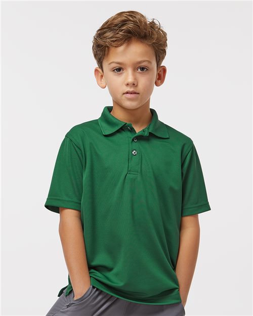 Youth Saratoga Performance Mini Mesh Polo - styleImage