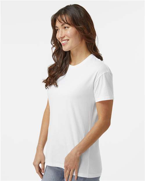 Women's CVC Relaxed T-Shirt - OnModelSide - B03718012 - White