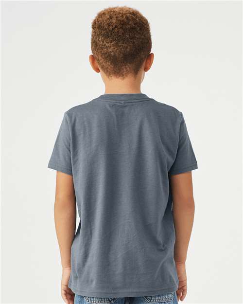 Youth Jersey Tee - OnModelBack - B38006683 - Steel Blue