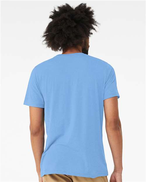 Triblend Tee - OnModelBack - B84706312 - Solid Carolina Blue Triblend