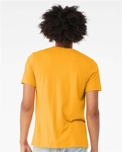 Triblend Tee - OnModelBack - B84706332 - Solid Gold Triblend