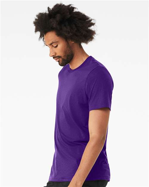 Triblend Tee - OnModelSide - B84706392 - Solid Team Purple Triblend