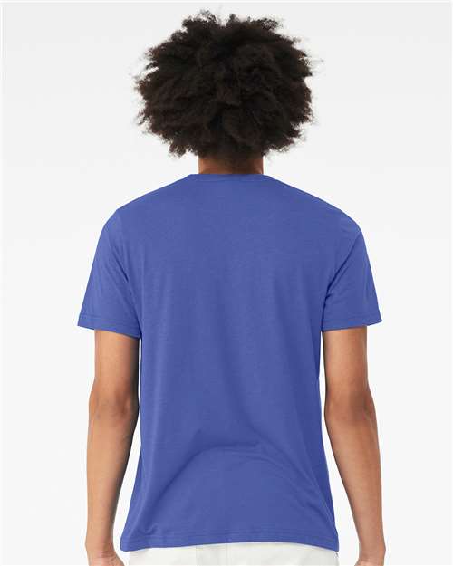 Triblend Tee - OnModelBack - B84706432 - Solid True Royal Triblend