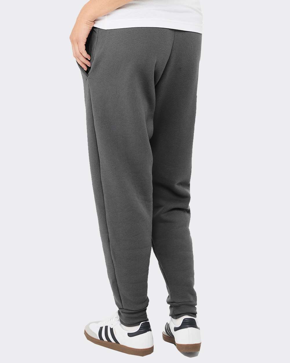 Unisex Sponge Fleece Jogger Sweatpants - OnModelBack - B36806592 - Asphalt