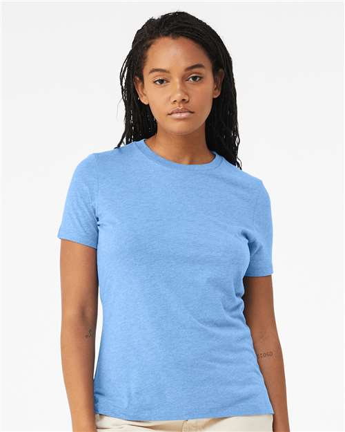 Women’s Relaxed Fit Heather CVC Tee - OnModelFront - B20506183 - Heather Carolina Blue
