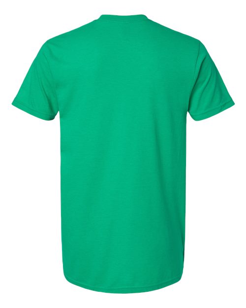 Softstyle® CVC T-Shirt - Back - B00260193 - Kelly Mist