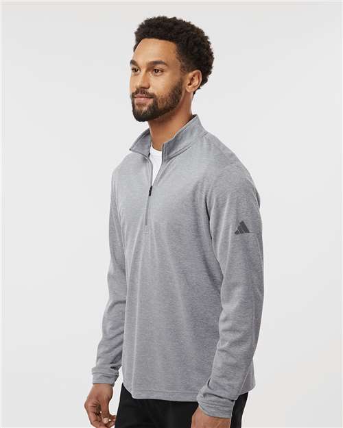 Lightweight Quarter-Zip Pullover - OnModelSide - B01153352 - Grey Three Melange