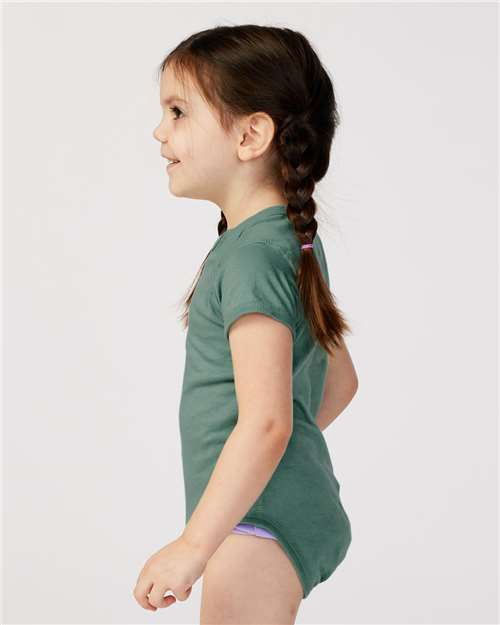 Infant Fine Jersey Bodysuit - OnModelSide - B33438811 - Basil