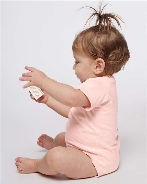 Infant Fine Jersey Bodysuit - OnModelSide - B33438321 - Blush