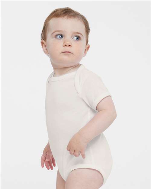 Infant Fine Jersey Bodysuit - OnModelSide - B33438801 - Porcelain