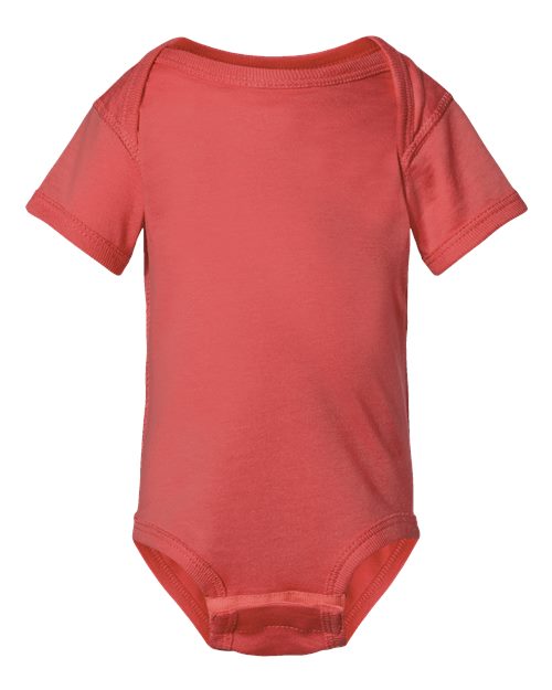 Infant Fine Jersey Bodysuit - Front - B33438411 - Passionfruit