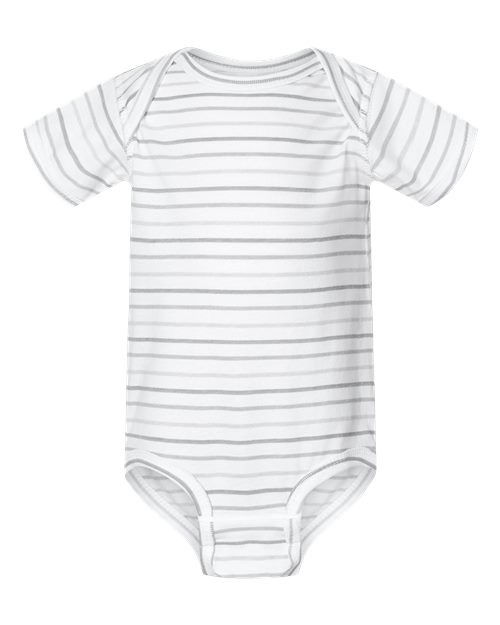 Infant Fine Jersey Bodysuit - Front - B33438461 - Shadow Stripe