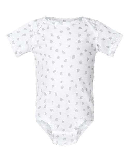 Infant Fine Jersey Bodysuit - Front - B33438351 - White Spot