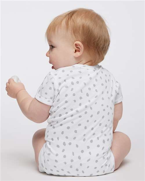 Infant Fine Jersey Bodysuit - OnModelBack - B33438351 - White Spot