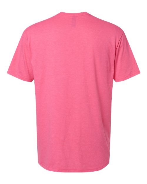 Softstyle® CVC T-Shirt - Back - B00260313 - Pink Lemonade Mist