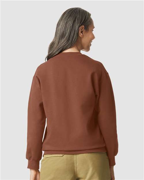 Softstyle® Midweight Crewneck Sweatshirt - OnModelBack - B24060603 - Cocoa