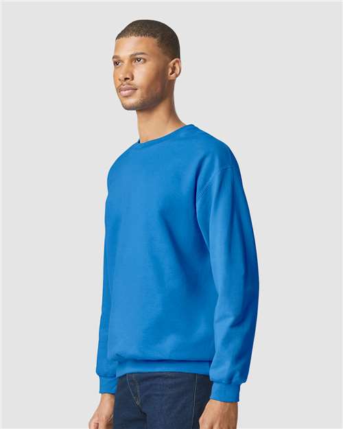 Softstyle® Midweight Crewneck Sweatshirt - OnModelSide - B24060643 - Royal