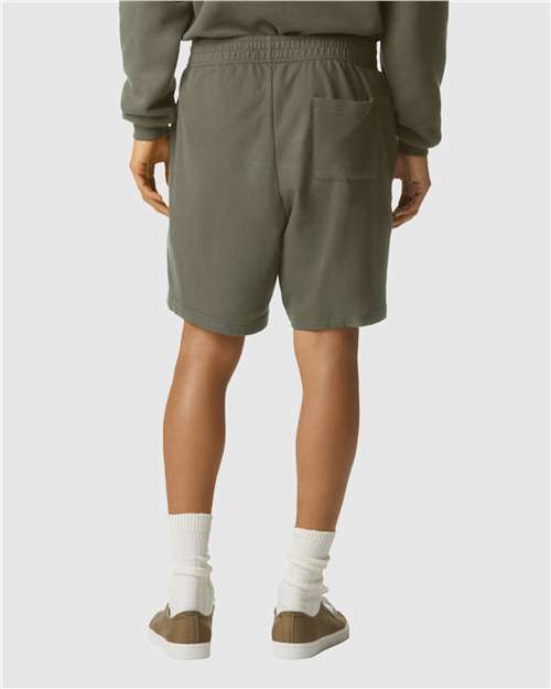 Pique Unisex Gym Shorts - OnModelBack - B03127913 - Lieutenant