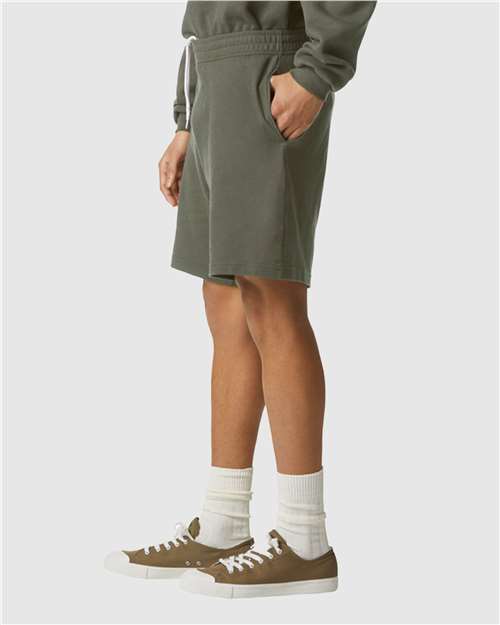 Pique Unisex Gym Shorts - OnModelSide - B03127913 - Lieutenant
