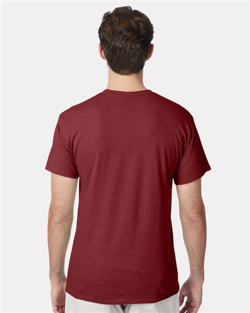 Perfect-T Triblend T-Shirt - OnModelBack - B34200533 - Athletic Cardinal Heather