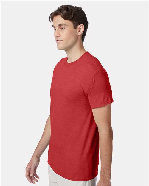 Perfect-T Triblend T-Shirt - OnModelSide - B34200103 - Athletic Red Heather