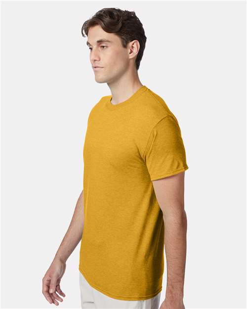 Perfect-T Triblend T-Shirt - OnModelSide - B34200123 - Gold Heather