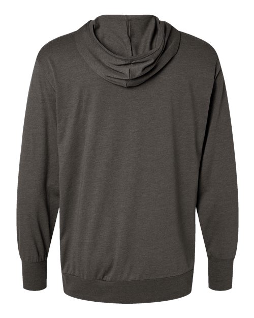 RecycledSoft™ Hooded Long Sleeve T-Shirt - Back - B10562942 - Carbon