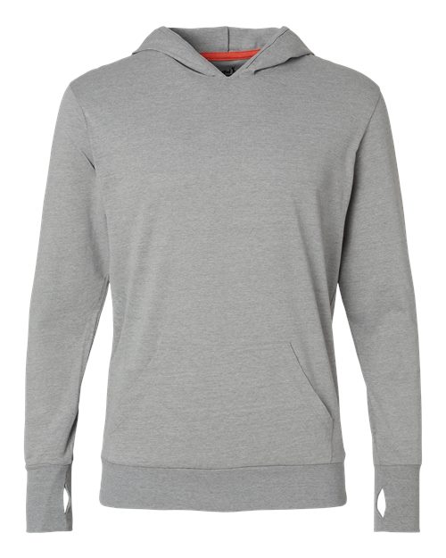 RecycledSoft™ Hooded Long Sleeve T-Shirt - Front - B10562582 - Steel Grey