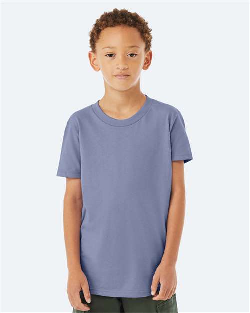 Youth Jersey Tee - OnModelFront - B38006513 - Lavender Blue