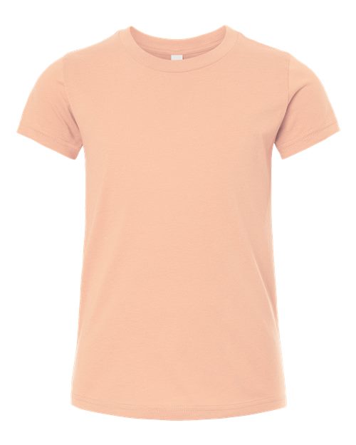 Youth Jersey Tee - Front - B38006383 - Peach