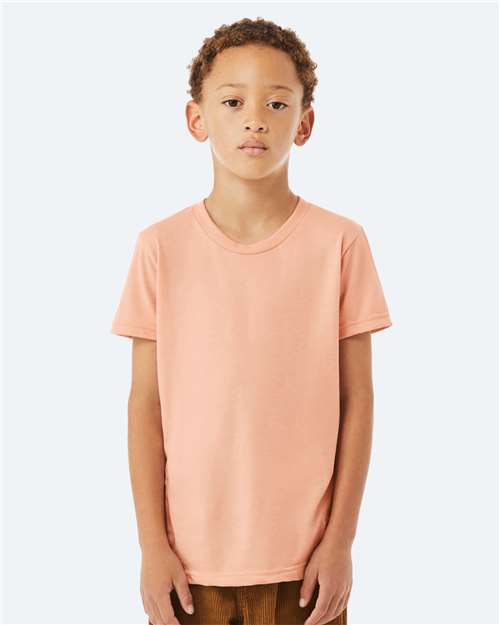 Youth Jersey Tee - OnModelFront - B38006383 - Peach