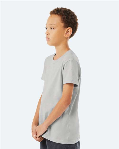 Youth Jersey Tee - OnModelSide - B38006233 - Solid Athletic Grey