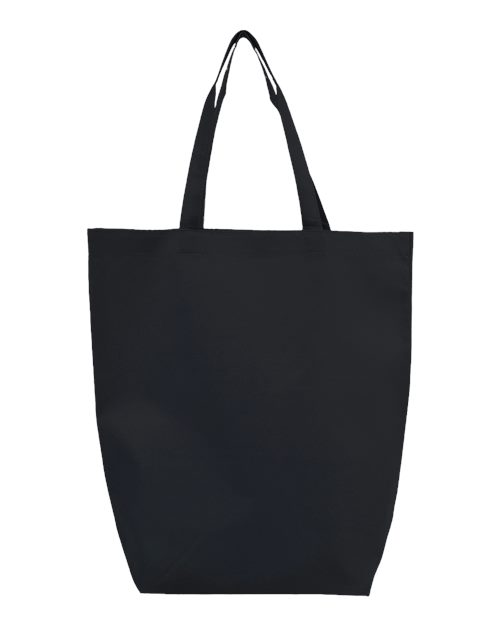 Non-Woven Gusset Bottom Tote - Front - B26195500 - Black