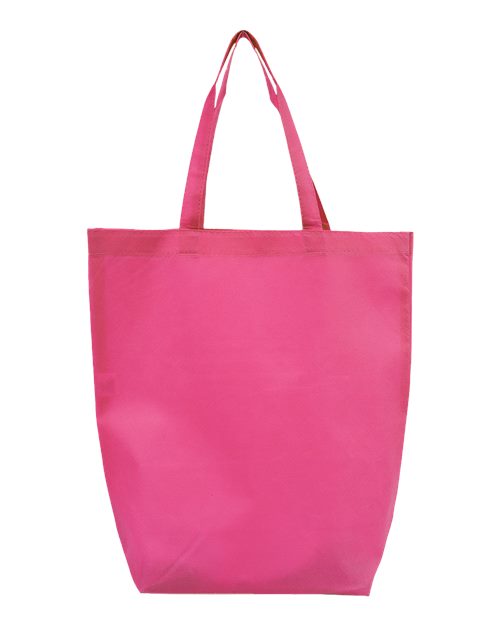 Non-Woven Gusset Bottom Tote - Back - B26195300 - Hot Pink