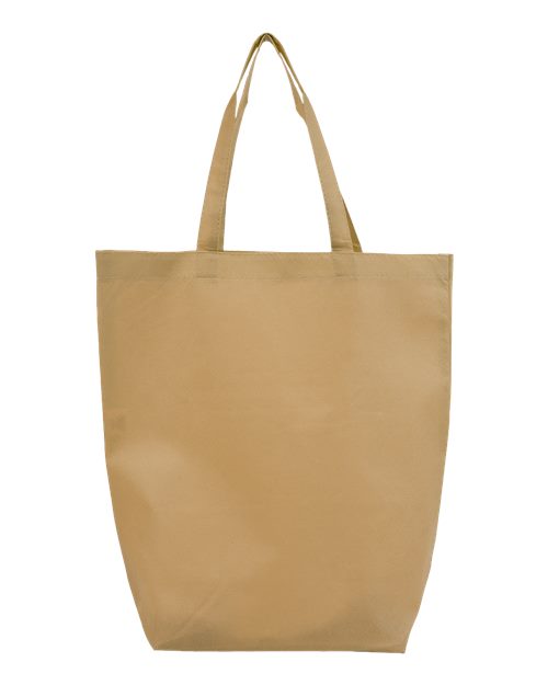 Non-Woven Gusset Bottom Tote - Back - B26195240 - Natural