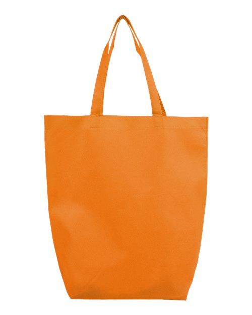 Non-Woven Gusset Bottom Tote - Back - B26195660 - Orange