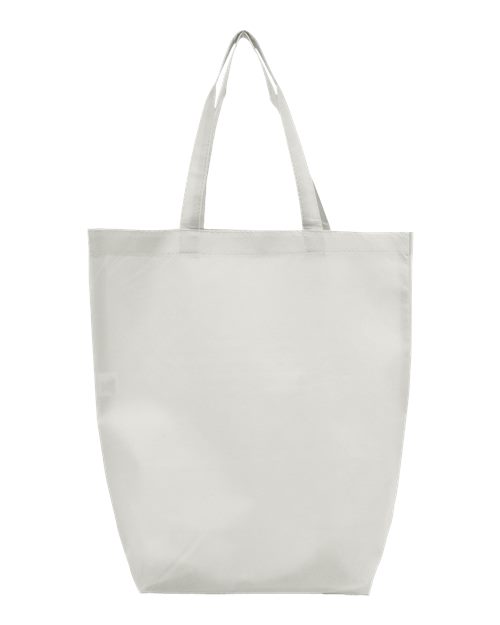 Non-Woven Gusset Bottom Tote - Back - B26195000 - White