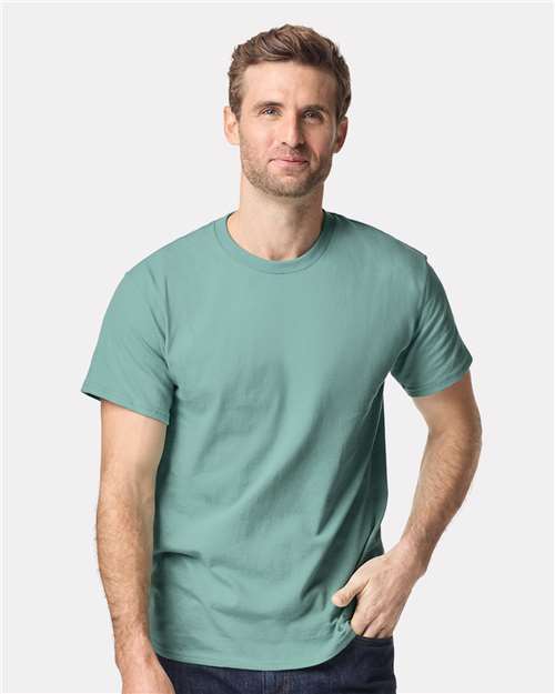 Heavy Cotton™ T-Shirt - OnModelFront - B00060433 - Aquatic