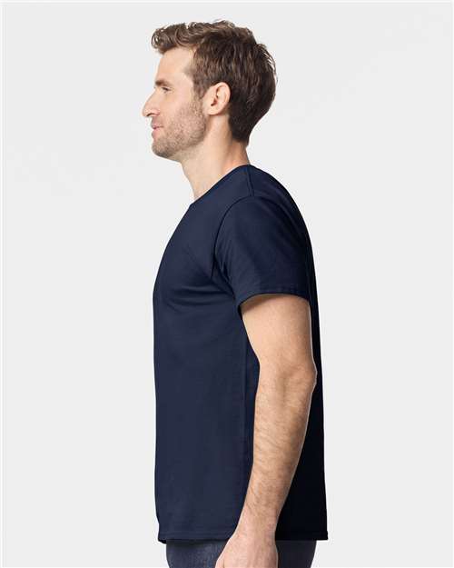 Heavy Cotton™ T-Shirt - OnModelSide - B00060833 - Blue Dusk