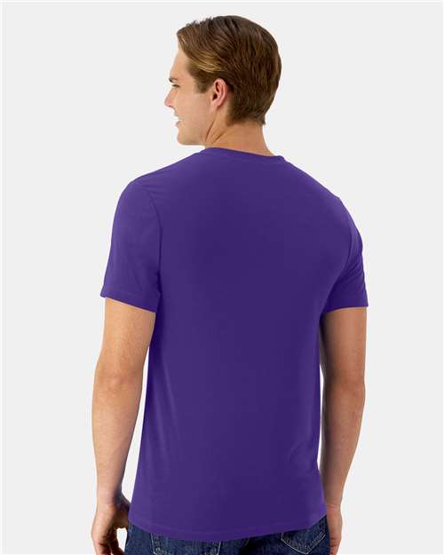Cool DRI® Cotton Touch T-Shirt - OnModelBack - B10000673 - Athletic Purple