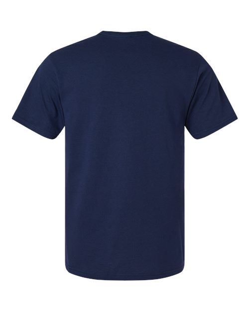 Light Cotton T-Shirt - Back - B02860112 - Navy