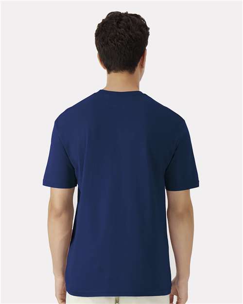 Light Cotton T-Shirt - OnModelBack - B02860112 - Navy